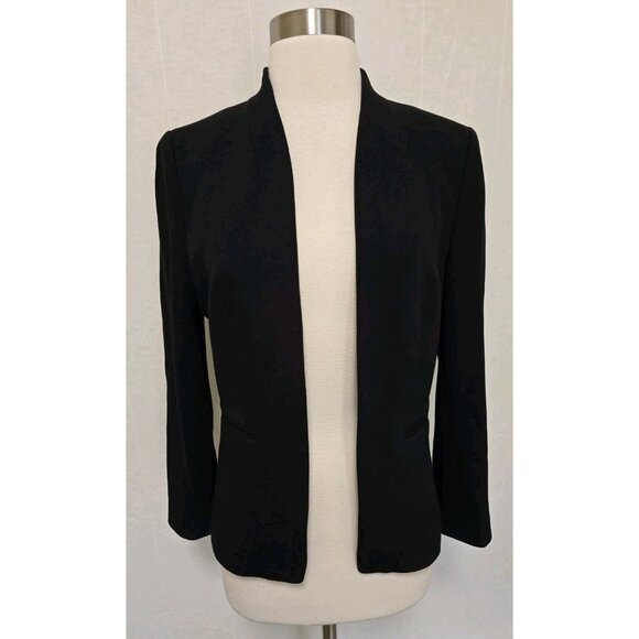J. Crew Blazer Womens Going-Out Blazer in Stretch Twill Size 4 Black H2743 - Picture 4 of 8